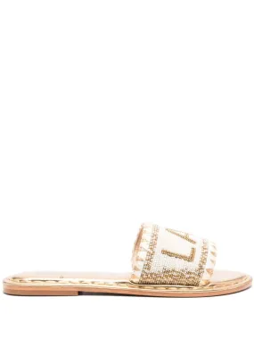 De Siena    De Siena Lake Como Beads Flat Sandals