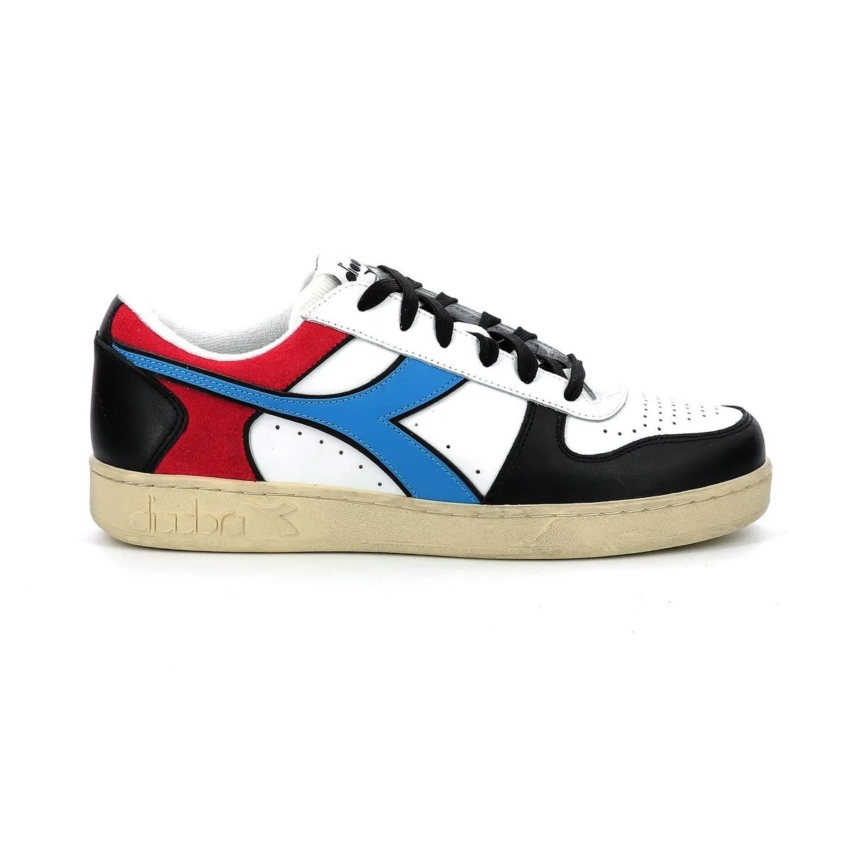 Diadora - Sneakers Bas Magic Bas Low I - White/Black/Malibu Blue - Mixte