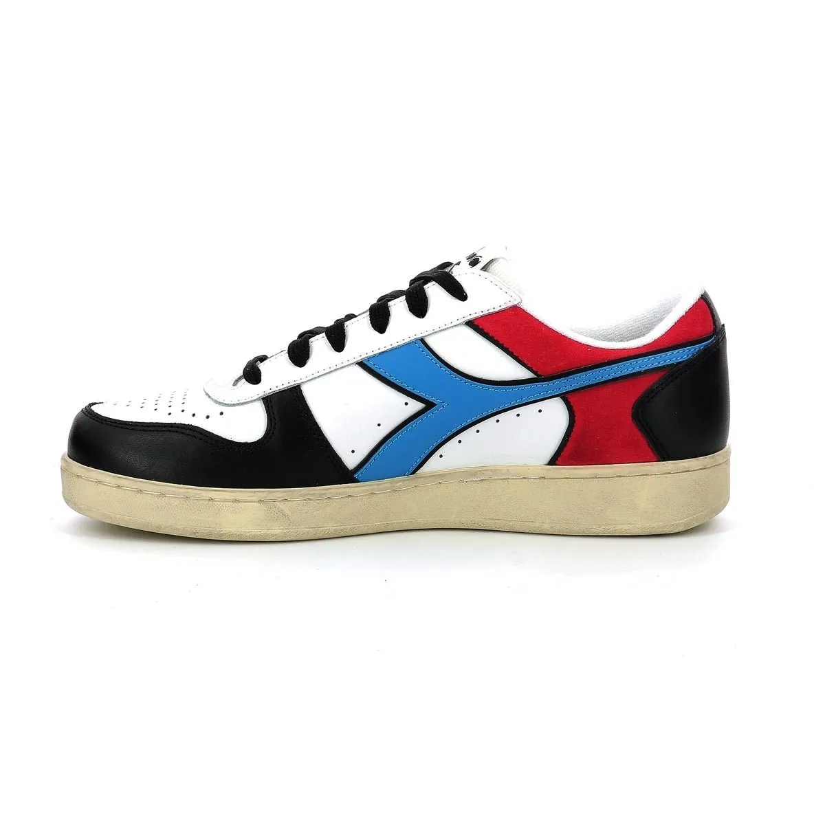 Diadora - Sneakers Bas Magic Bas Low I - White/Black/Malibu Blue - Mixte