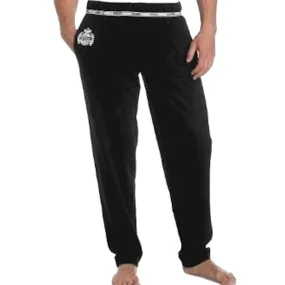 Diesel Men's Long Sampy Black Cotton Sleepwear Lounge Pant