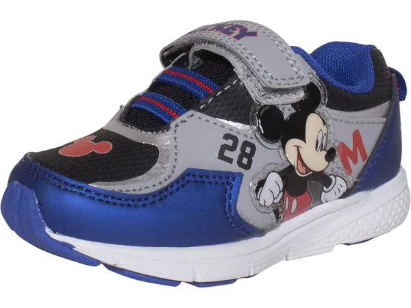 Disney Junior Mickey Mouse Clubhouse Toddler Boy's Sneakers Light Up Navy Sz: 9T