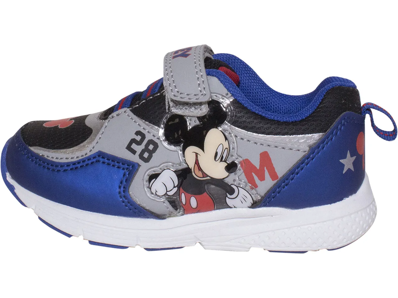 Disney Junior Mickey Mouse Clubhouse Toddler Boy's Sneakers Light Up Navy Sz: 9T