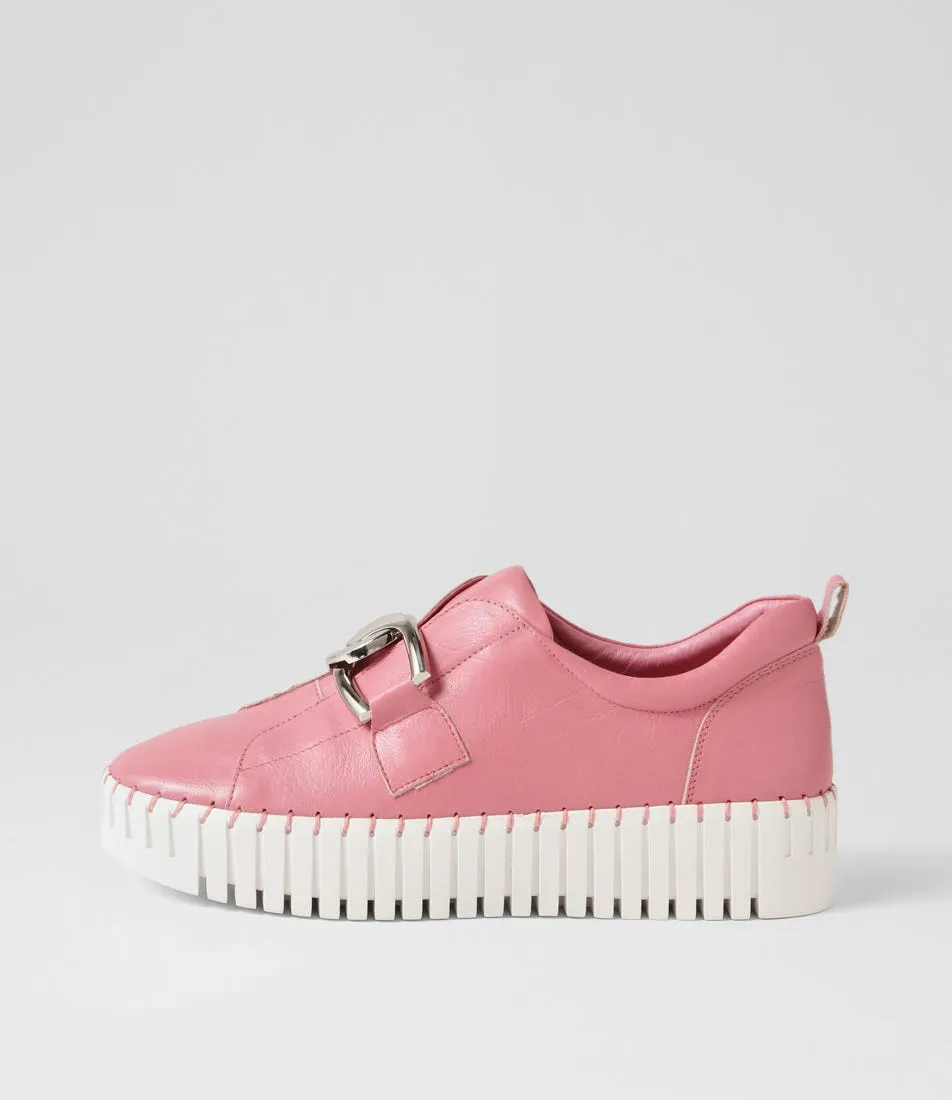 DJANGO & JULIETTE Bage Pretty Pink Leather Sneakers