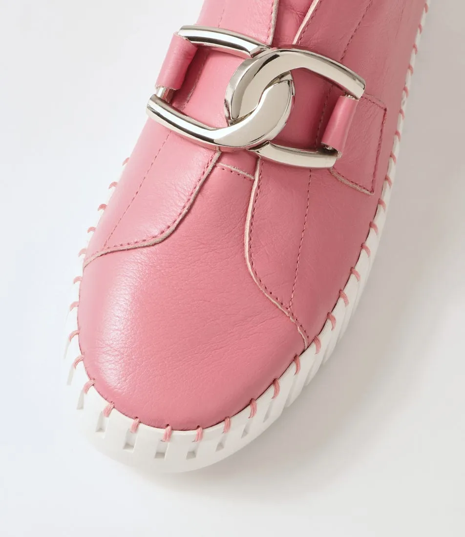 DJANGO & JULIETTE Bage Pretty Pink Leather Sneakers