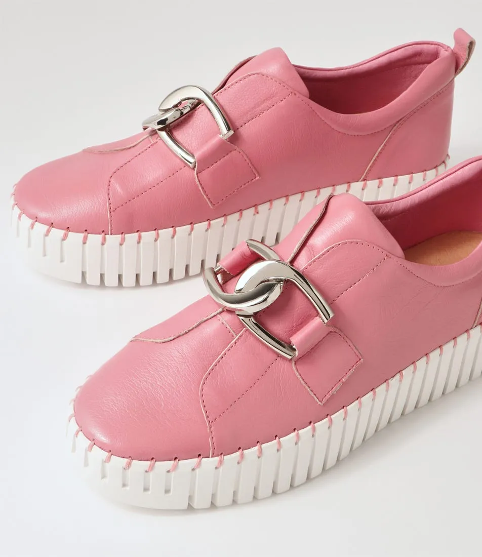 DJANGO & JULIETTE Bage Pretty Pink Leather Sneakers