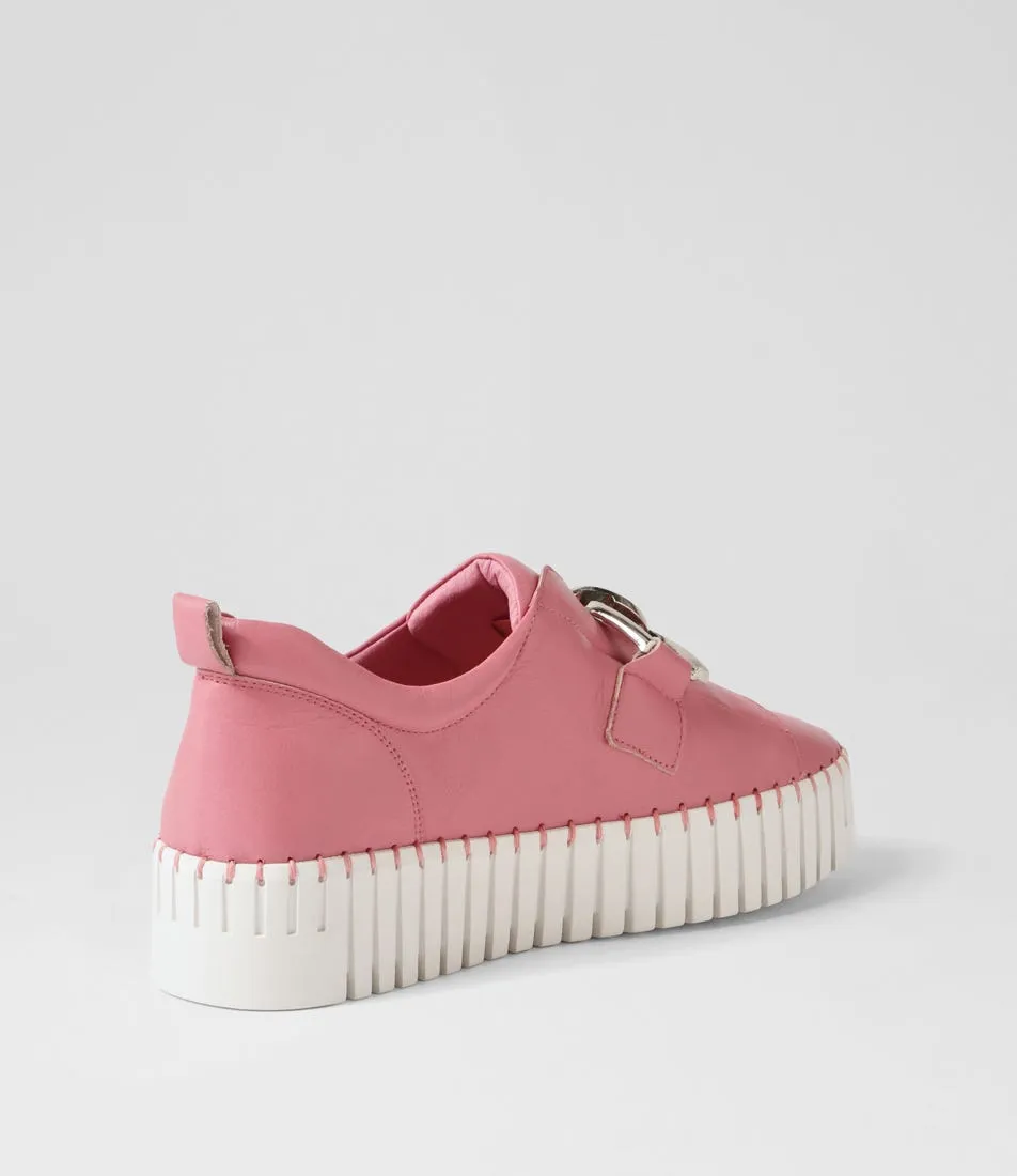 DJANGO & JULIETTE Bage Pretty Pink Leather Sneakers