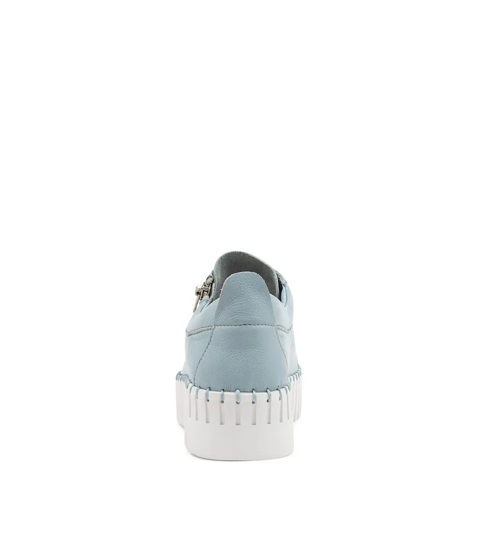 DJANGO & JULIETTE Bump Denim Leather Sneakers Ws