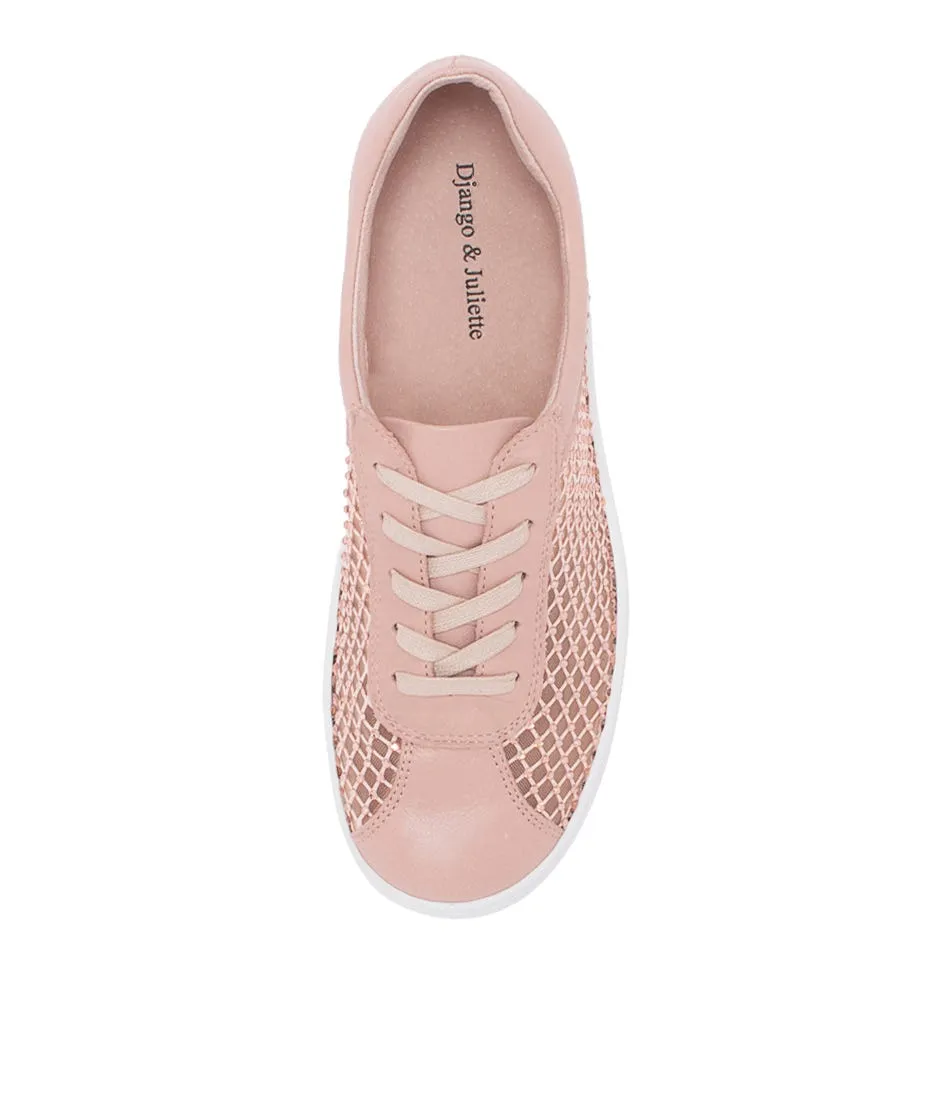 DJANGO & JULIETTE Dickie Nude Leather Jewels Sneakers