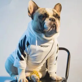 Dog Woof Hoodie - White | The official Dog Face store