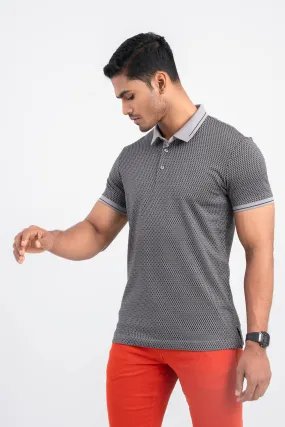 Double Mercerised Luxury Printed Polo Shirt