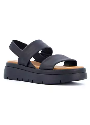 Dune London Location Black Soft Volume Memory Sandals | Grattan