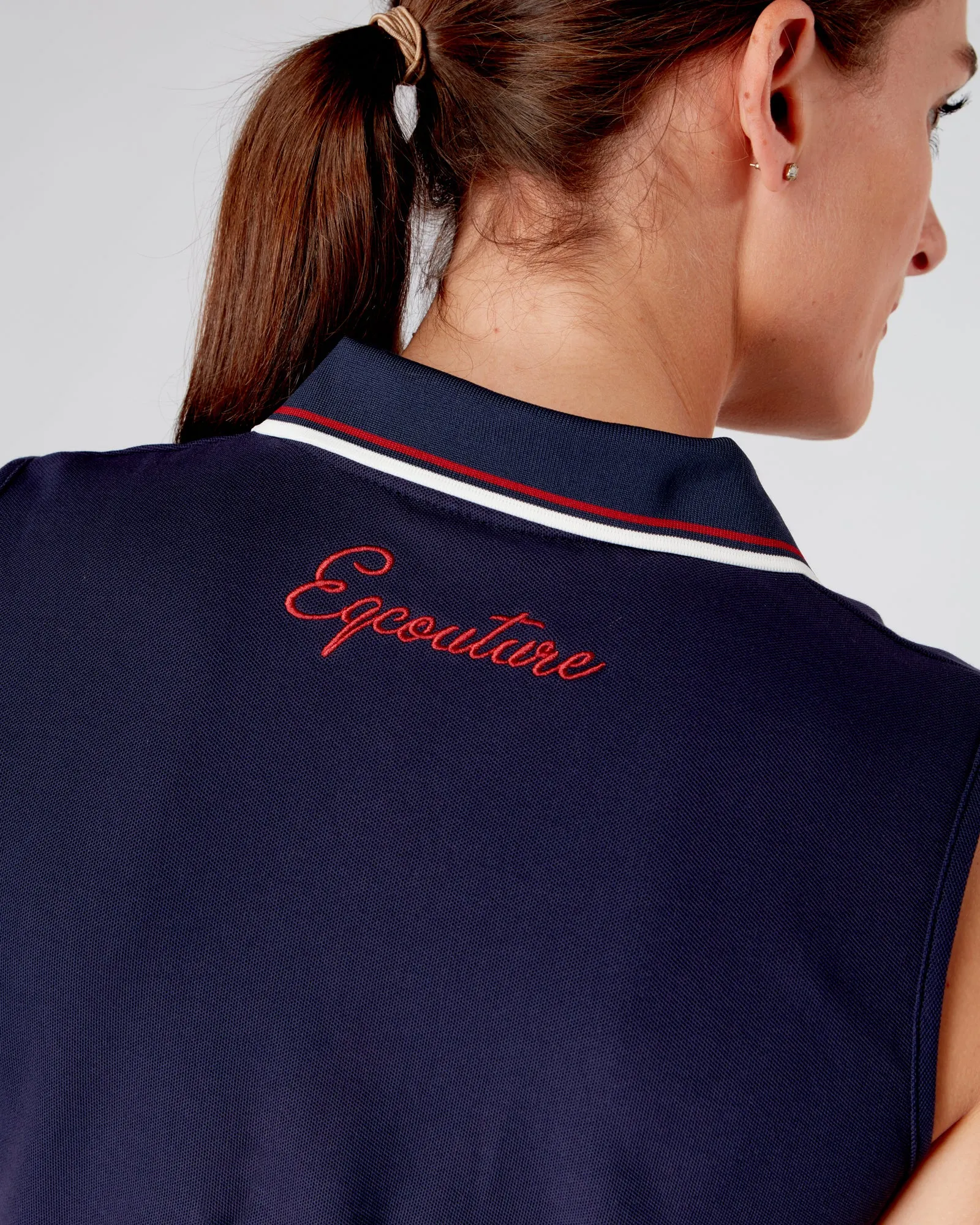 EQC TEAM Polo Shirt Sleeveless - NAVY