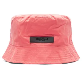 Essentials Bucket Hat - Coral