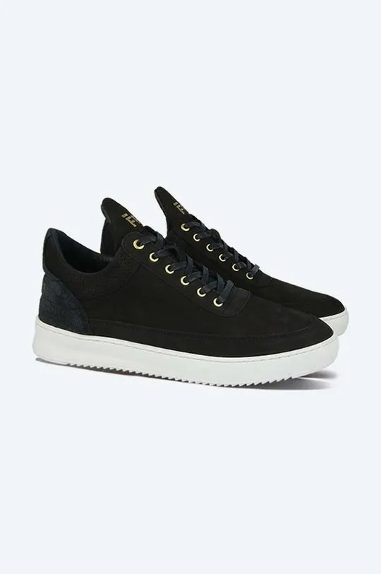 Filling Pieces leather sneakers Low Top Ripple Ceres black color 25127261861