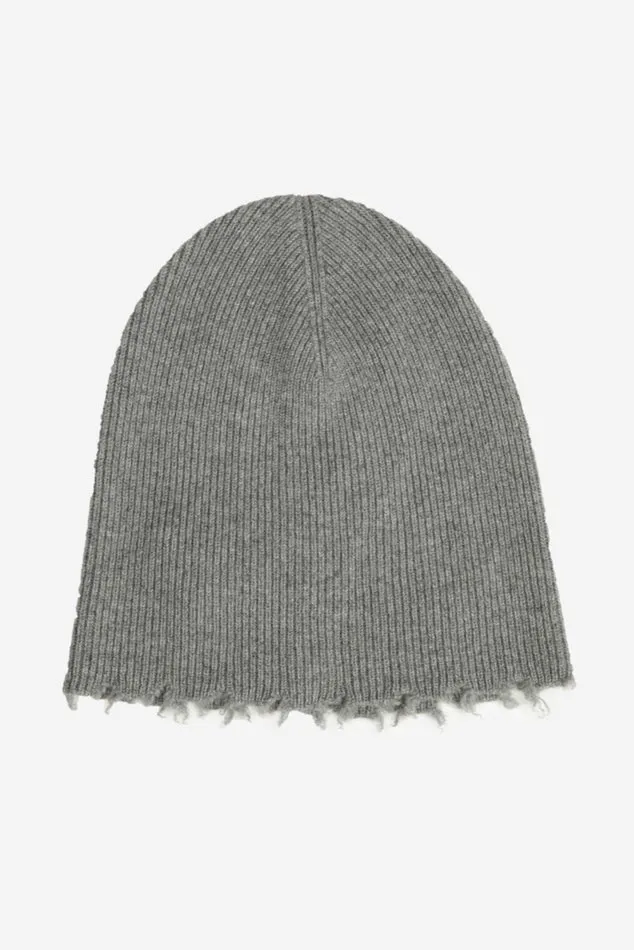 Fray Edge Cashmere Hat Grey Me