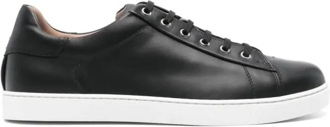 Gianvito Rossi leather tonal sneakers Black