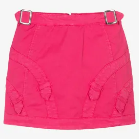 Girls Pink Cotton Skirt