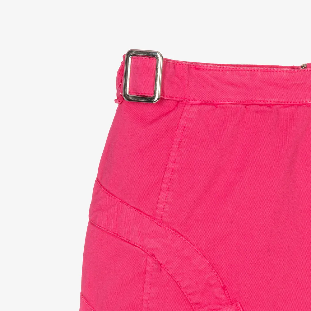 Girls Pink Cotton Skirt