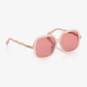 Girls Pink Square Sunglasses