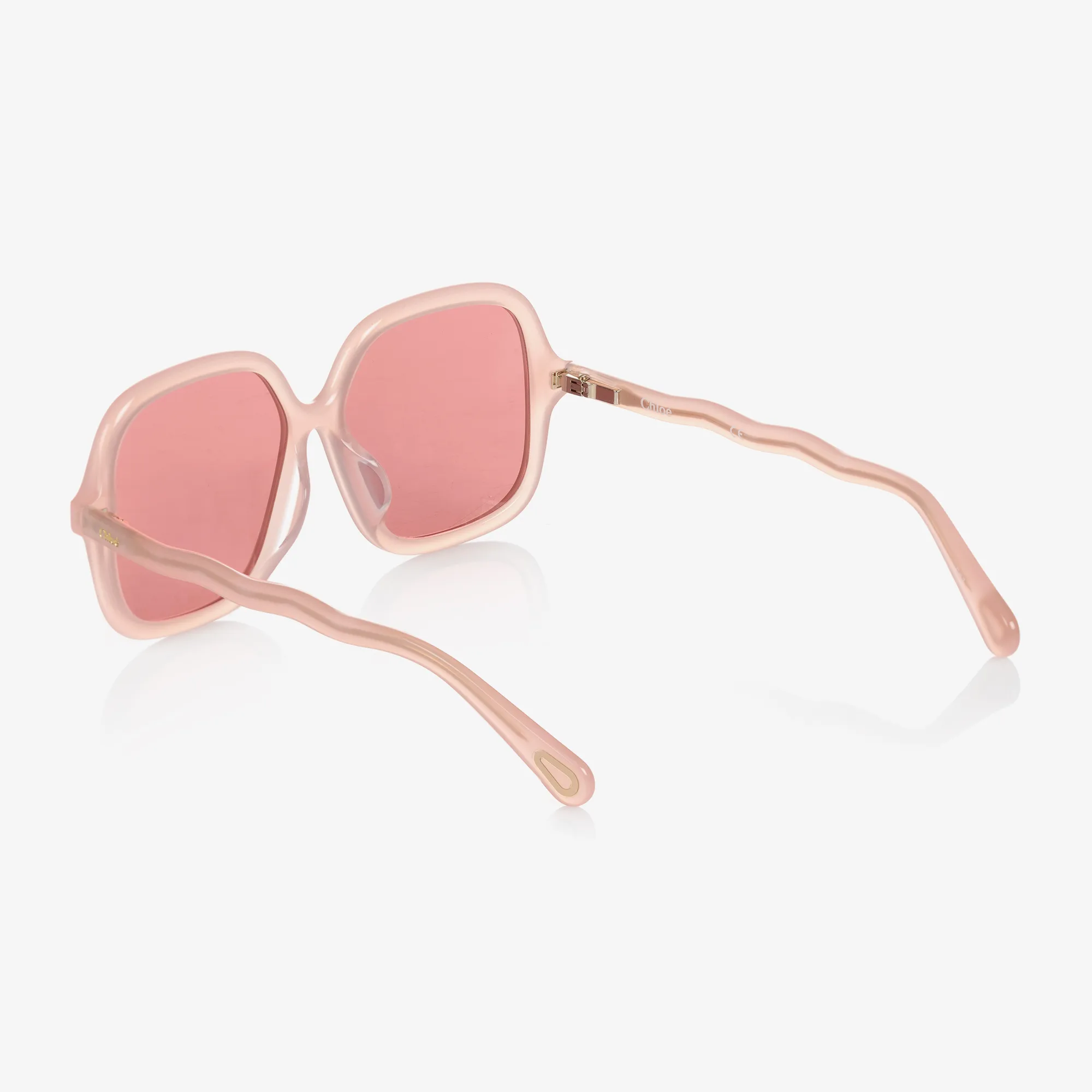 Girls Pink Square Sunglasses