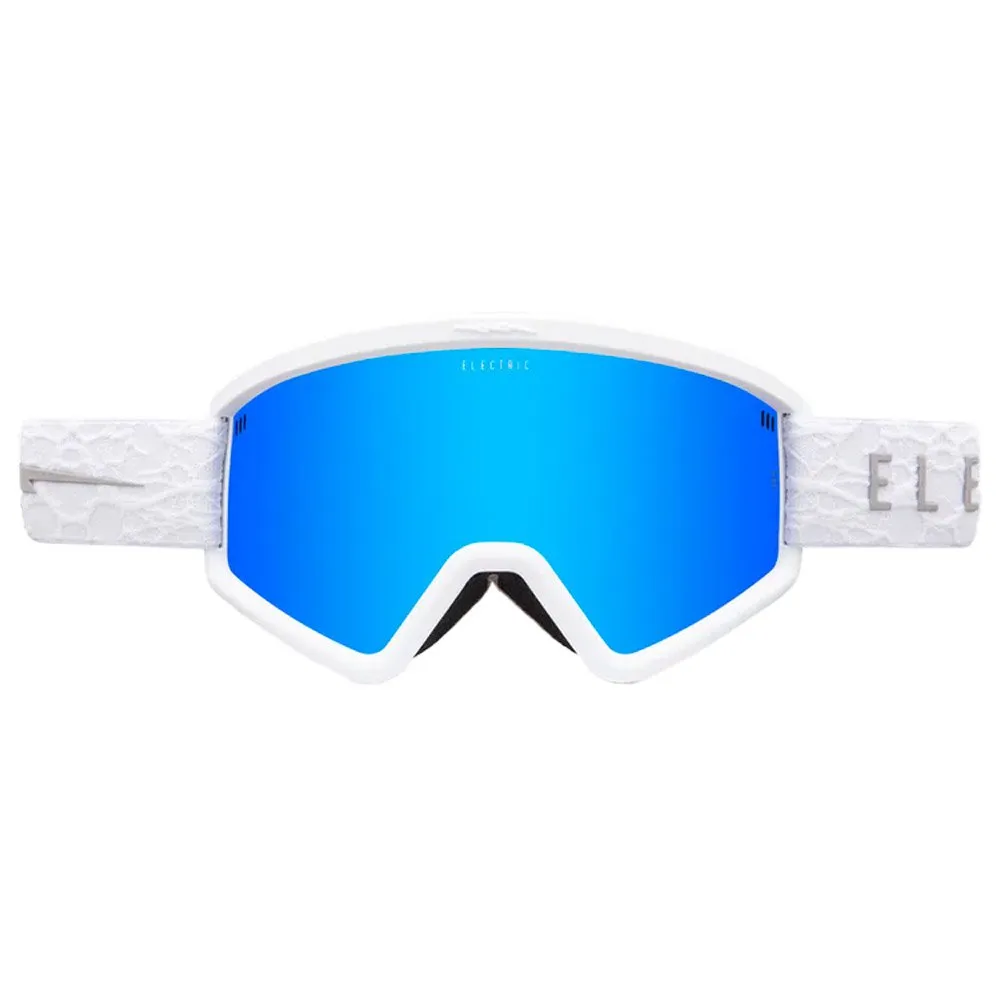 Goggles Electric ---Hex Matte White Nuron Blue Chrome