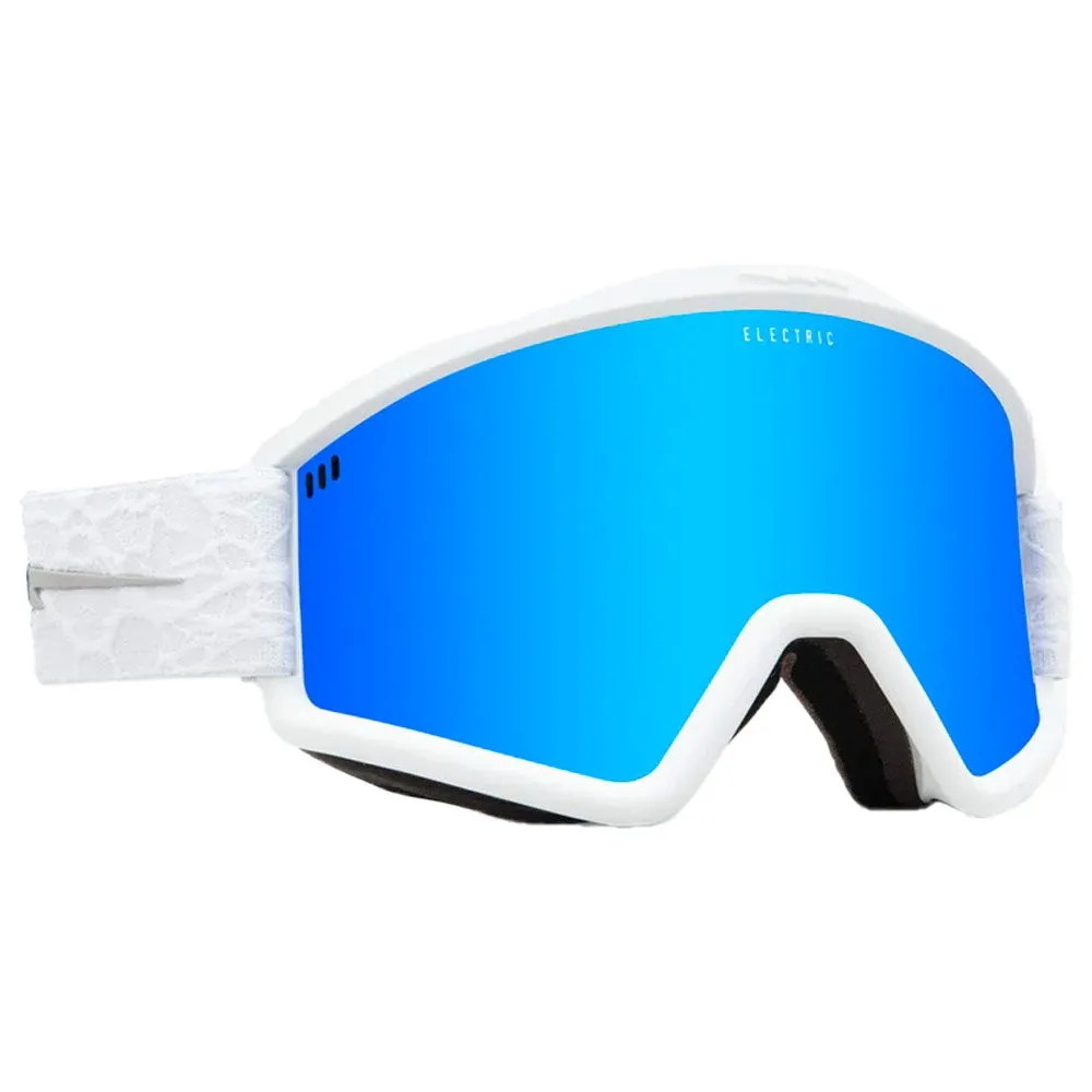 Goggles Electric ---Hex Matte White Nuron Blue Chrome