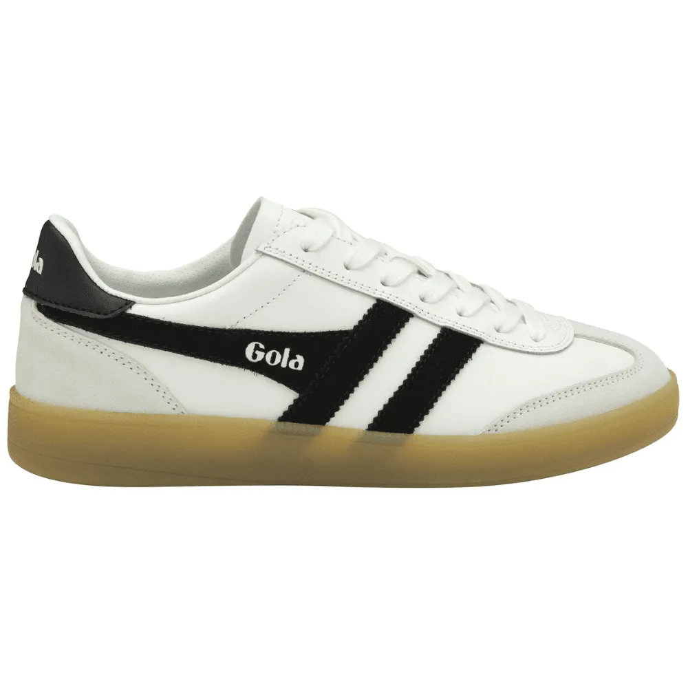 Gola VIPER White and Black Leather Trainers