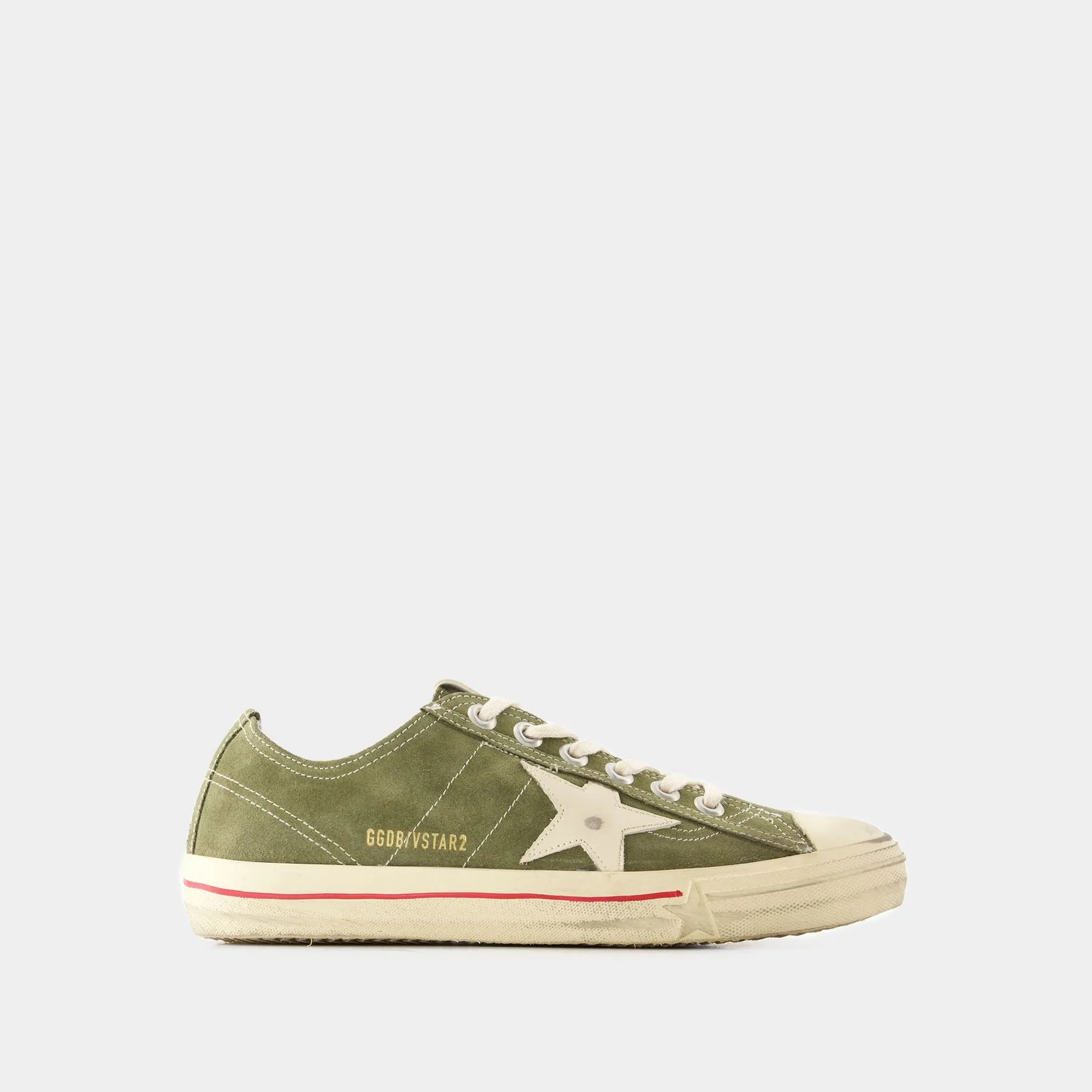 Golden Goose Deluxe Brand  V-Star 2 Sneakers - Golden Goose - Leather - Dark Green