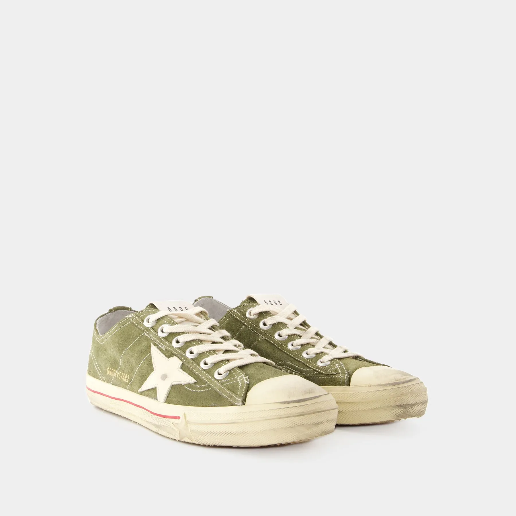 Golden Goose Deluxe Brand  V-Star 2 Sneakers - Golden Goose - Leather - Dark Green