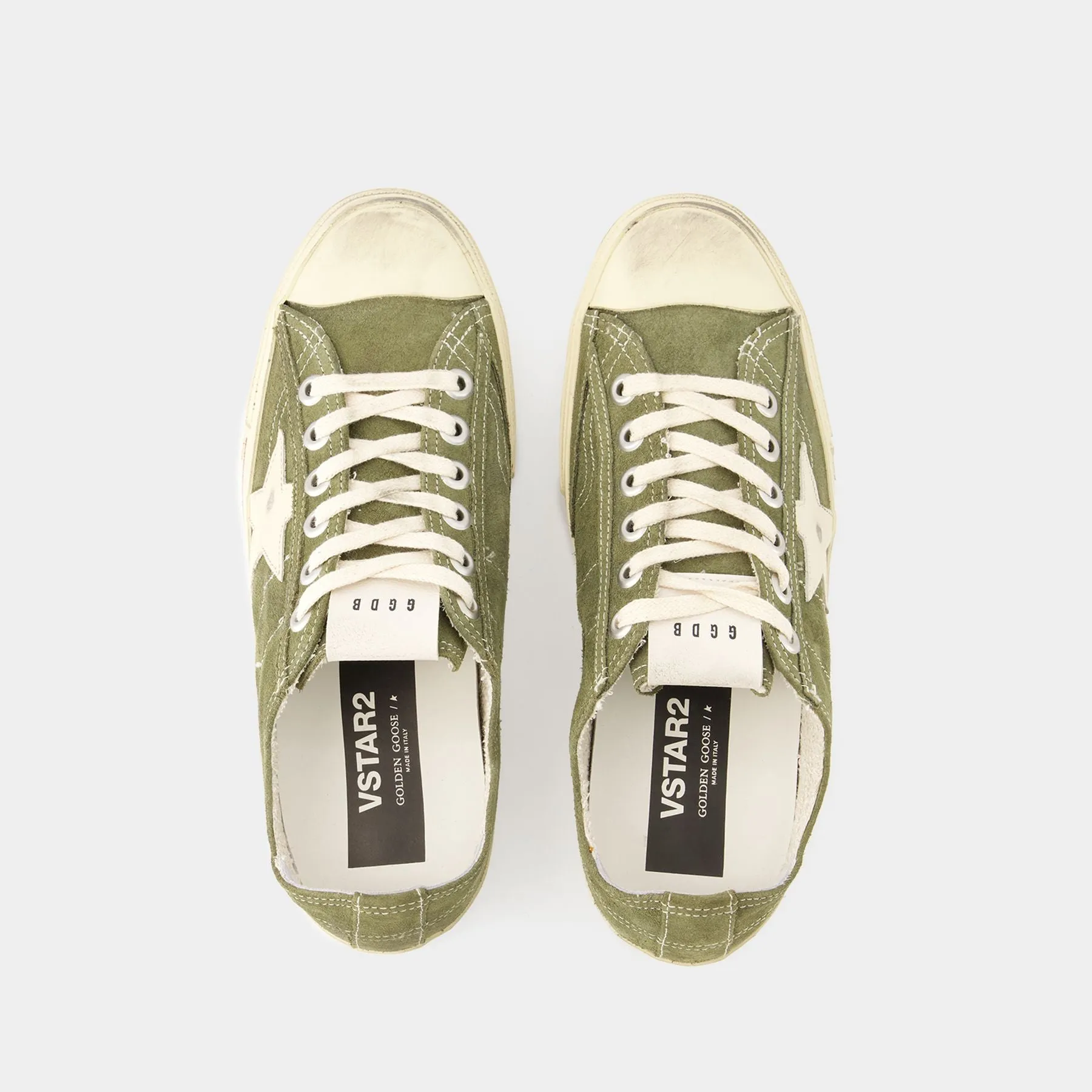 Golden Goose Deluxe Brand  V-Star 2 Sneakers - Golden Goose - Leather - Dark Green