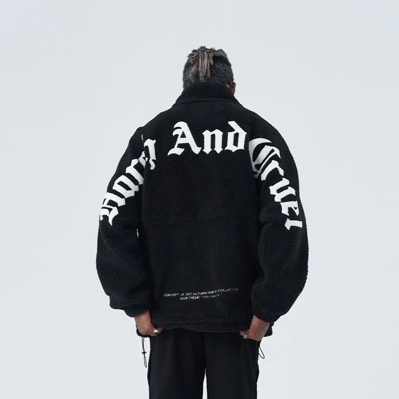 Gothic Logo Sherpa Jacket