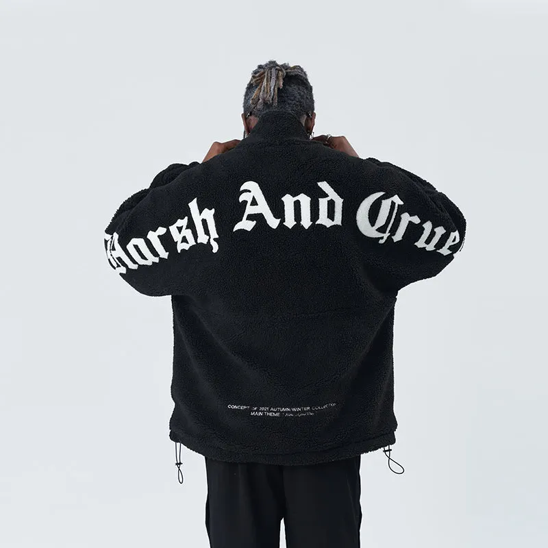 Gothic Logo Sherpa Jacket