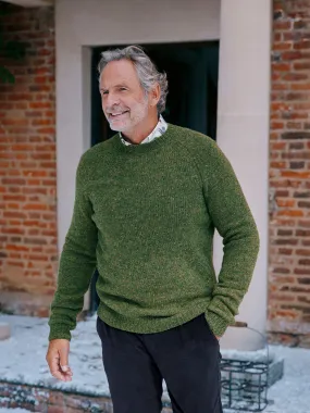 Green Crew Neck Knitted Jumper