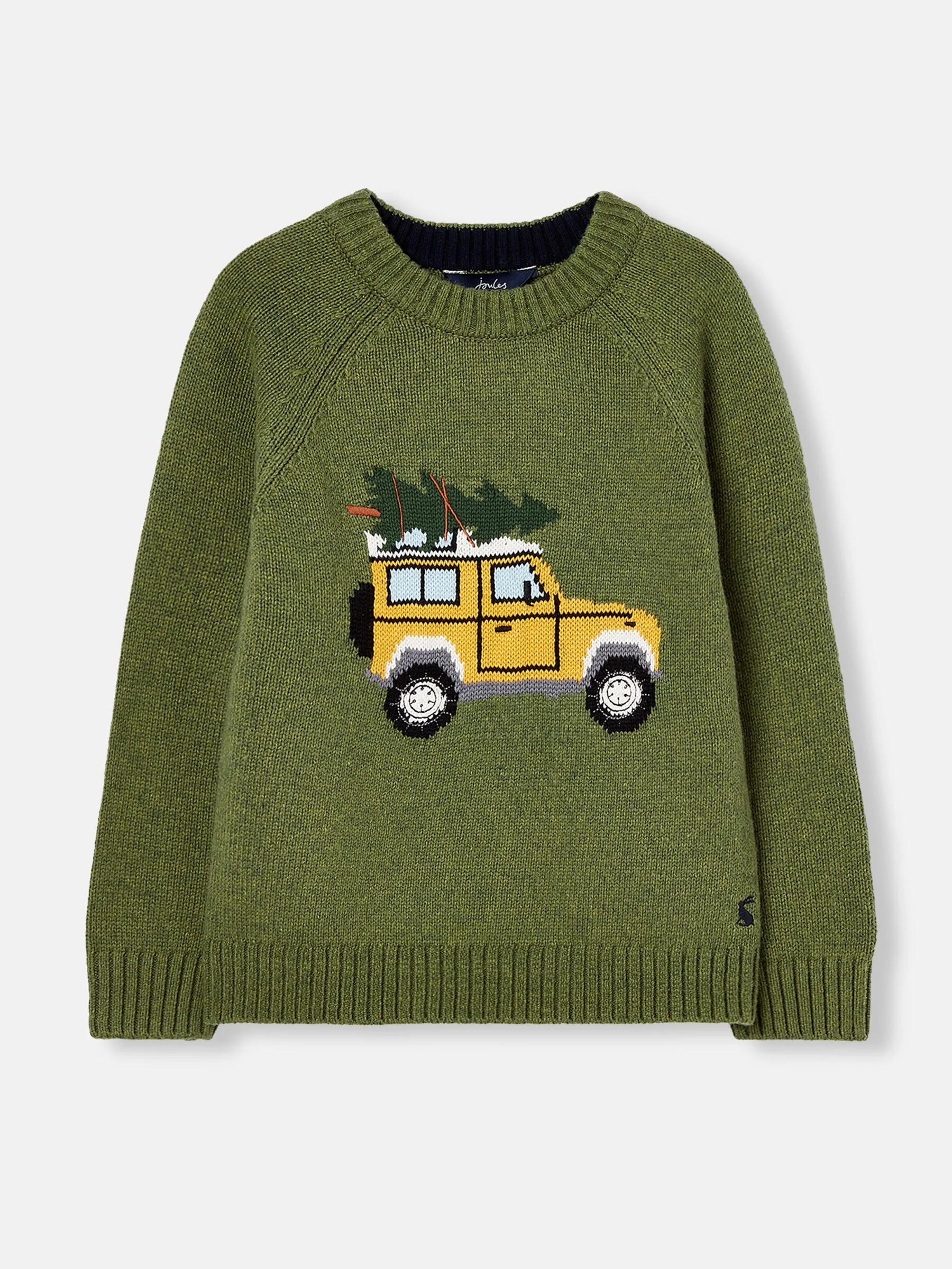 Green Festive Knitted Jumper