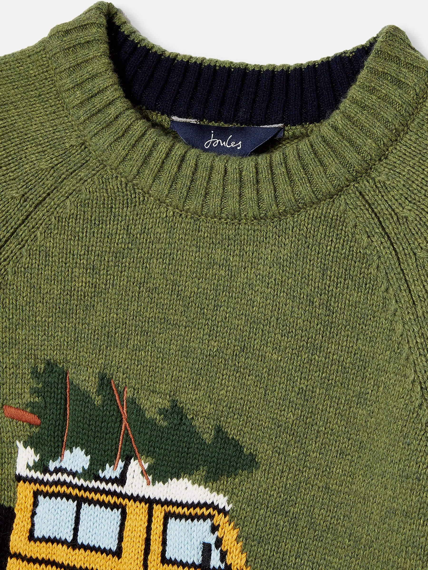 Green Festive Knitted Jumper