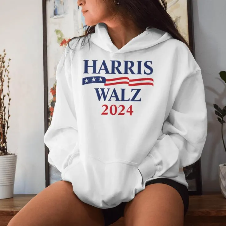 Harris Waltz 2024 Usa Harris Walz 2024 Women Hoodie