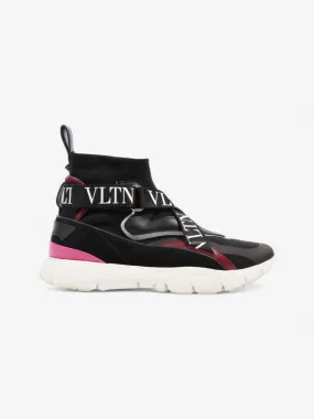 Heroes Sock Sneakers Black / White / Pink Cotton EU 39 UK 6