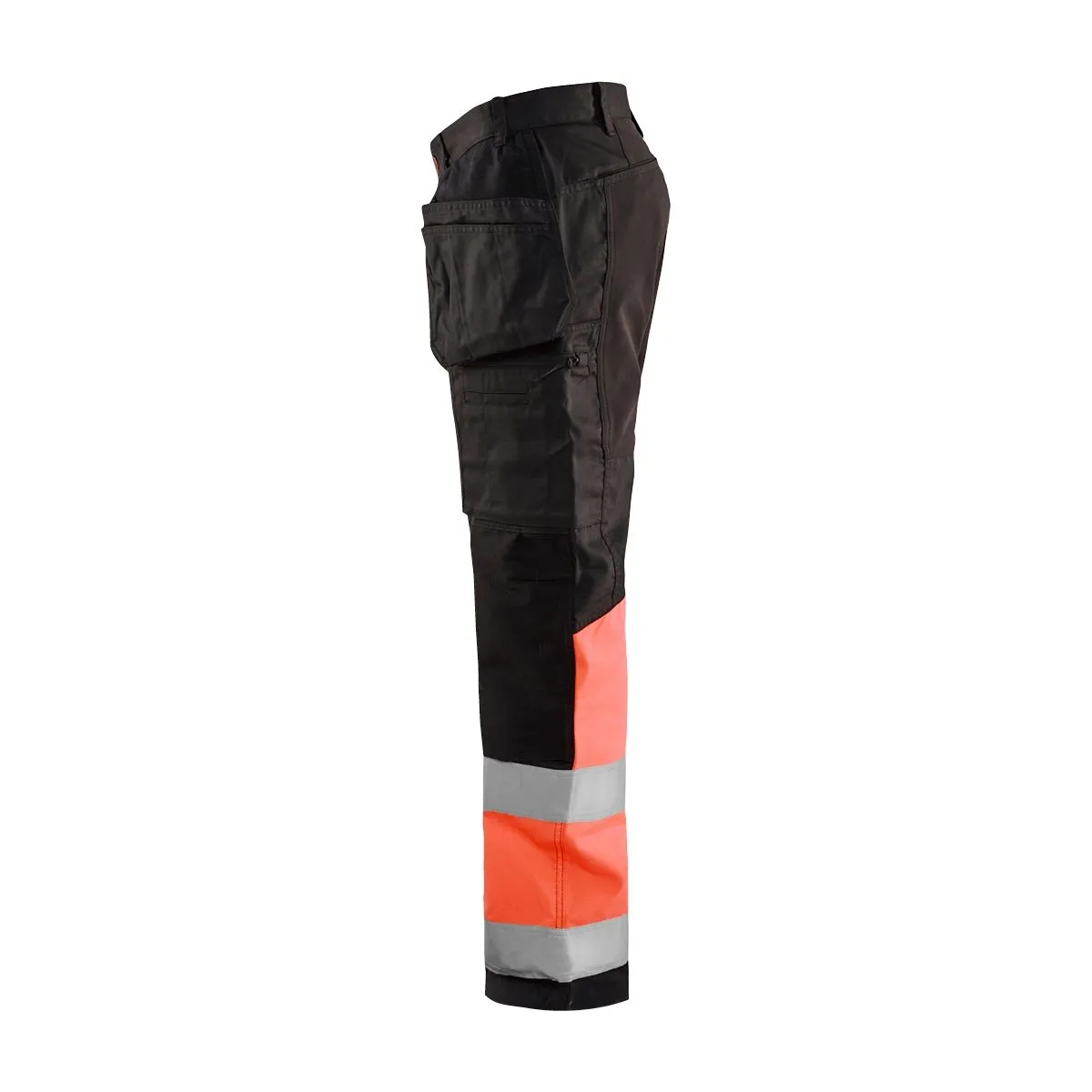 High Vis Trousers With Stretch 1558 Zwart/High Vis Geel - Blåklä