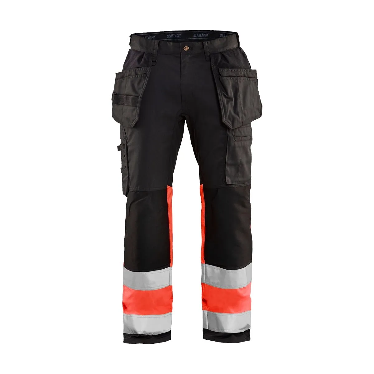 High Vis Trousers With Stretch 1558 Zwart/High Vis Geel - Blåklä