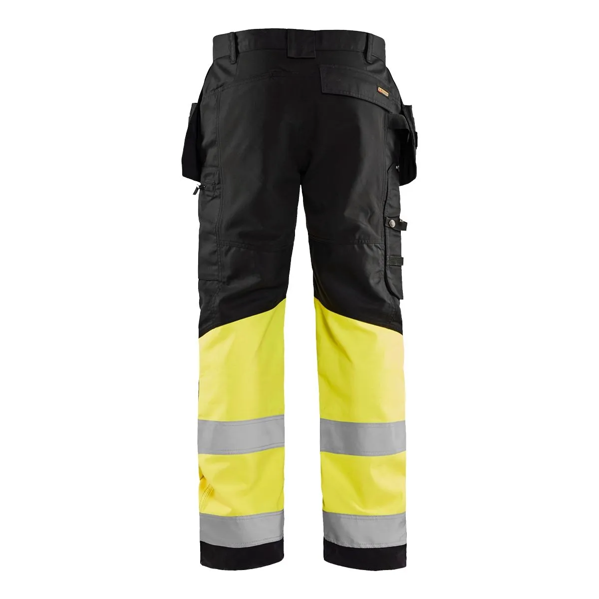 High Vis Trousers With Stretch 1558 Zwart/High Vis Geel - Blåklä