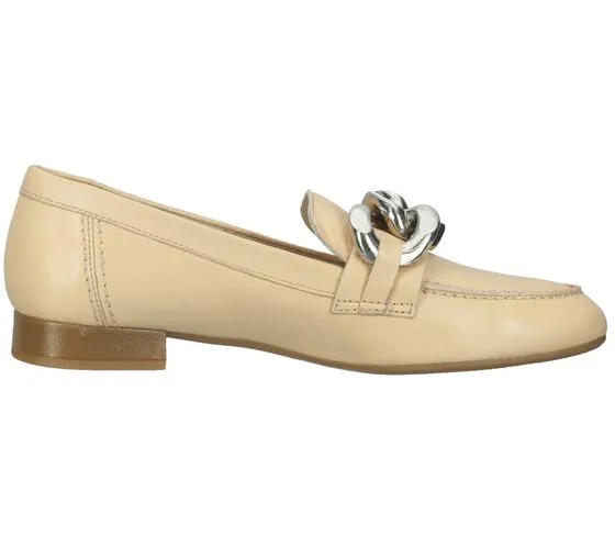 ILC Hilart Damen Echtleder-Slipper Loafer Sommer-Schuhe Schlupf-Schuhe C45-8502 -06 Beige