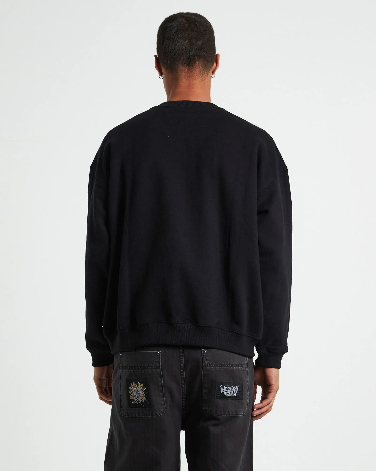 Insight Shrooms Crew Jumper Black