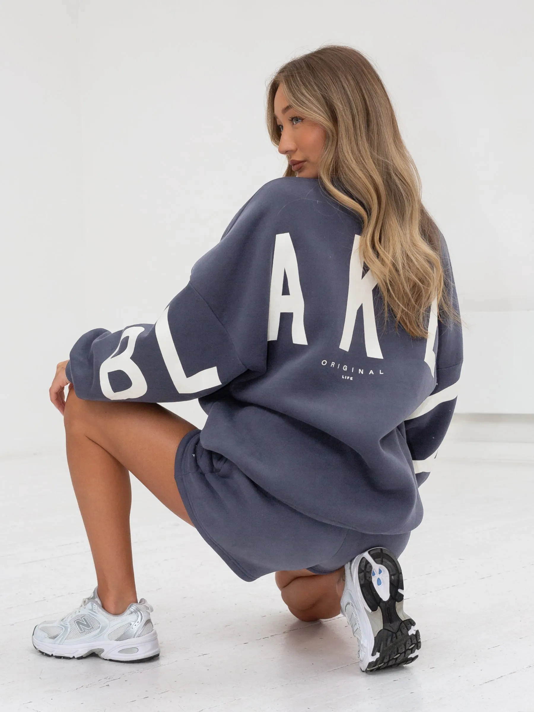 Isabel Oversized Jumper - Blue