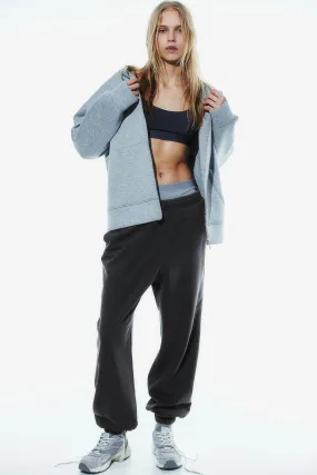 Joggers - Regular waist - Long - Dark grey - Ladies | H&M GB