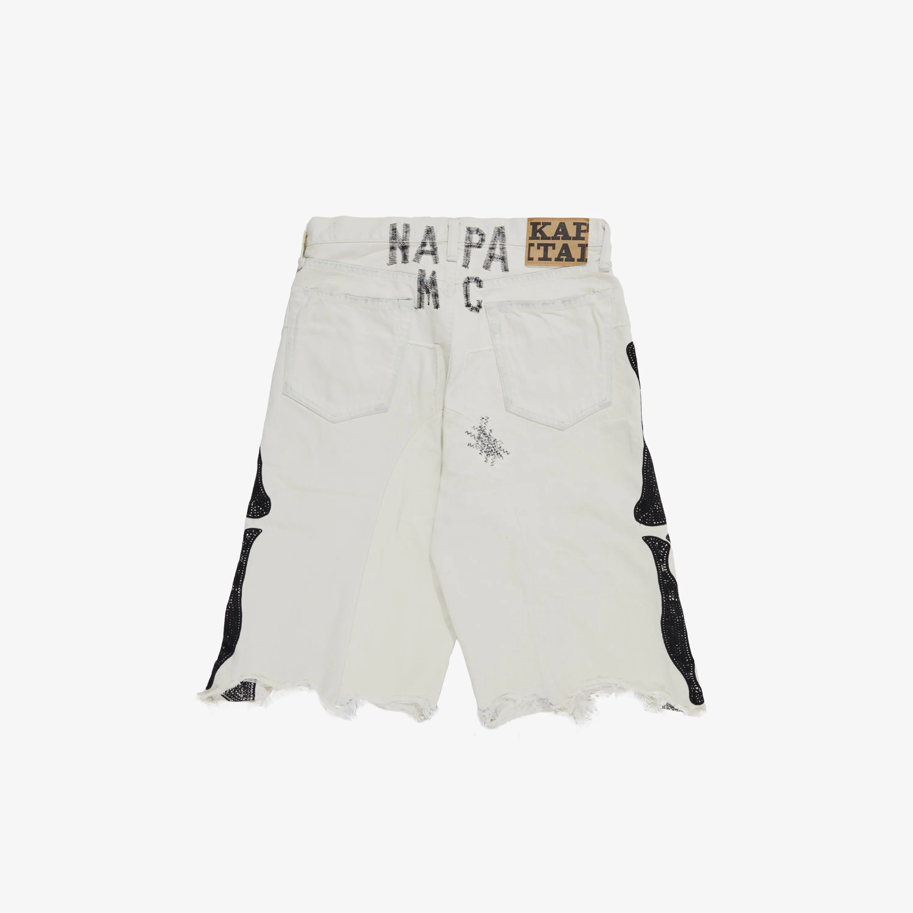 KAPITAL BONE DENIM SHORT