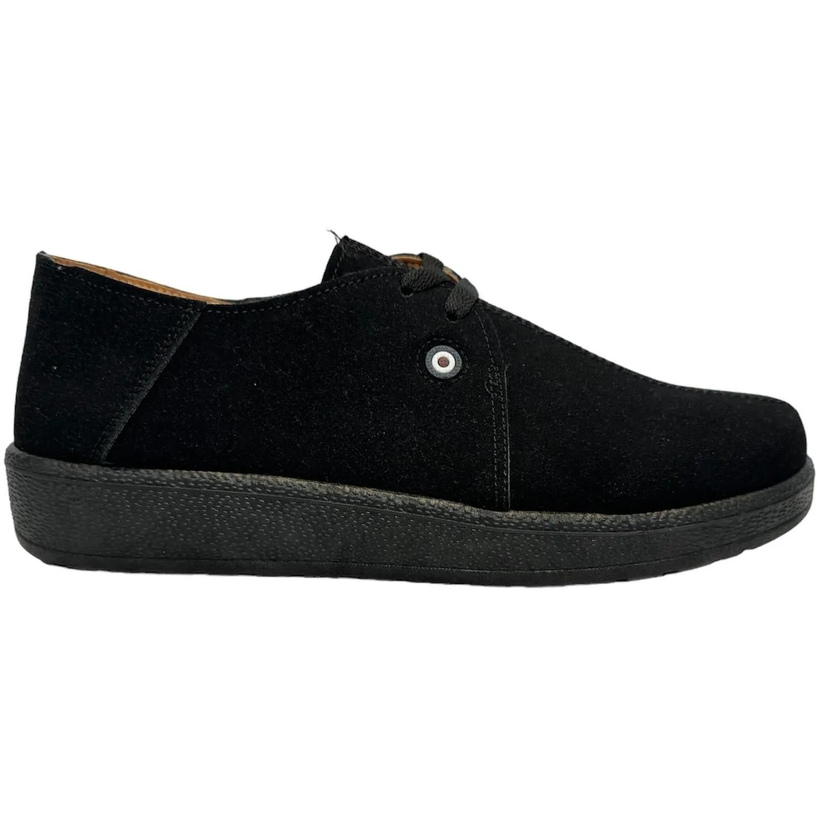 Lambretta Mens Panda Lace Up Suede Retro Shoes