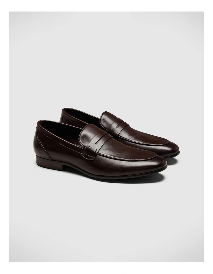 Leather Dress Loafer in Brown