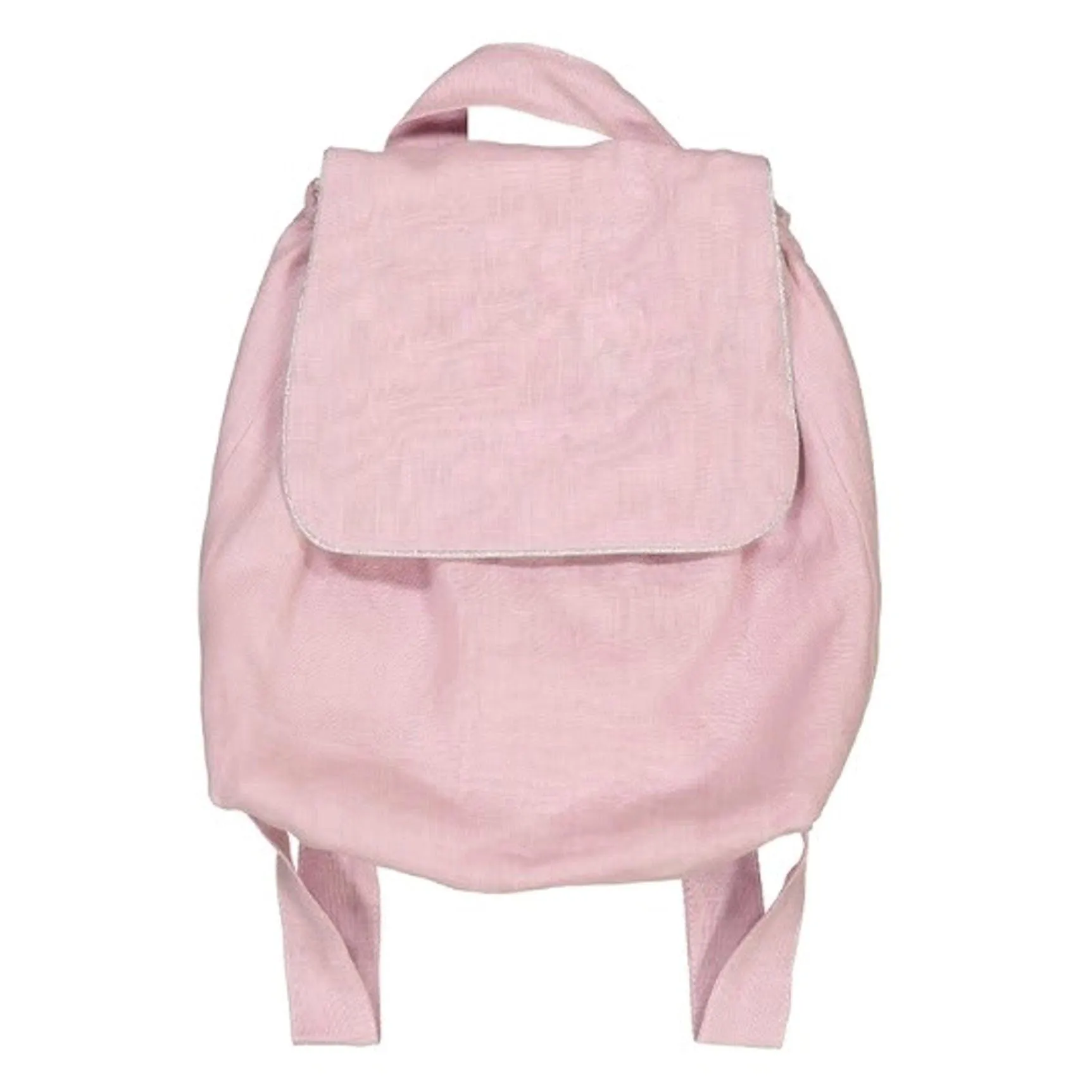 Linen backpack-pink