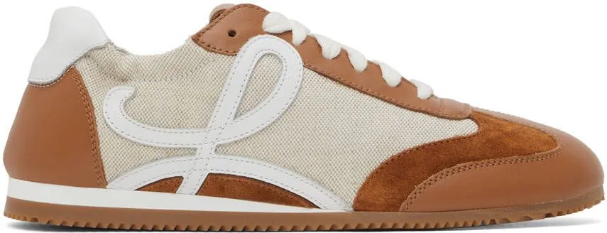 Loewe Beige & Tan Ballet Runner Sneakers