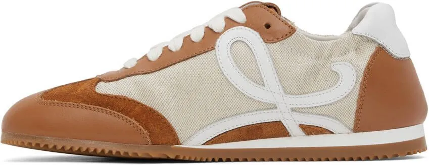 Loewe Beige & Tan Ballet Runner Sneakers